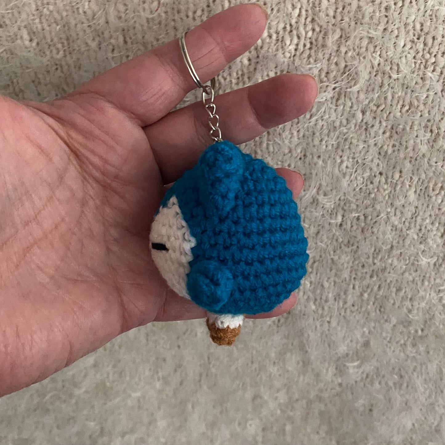 Snorlax Inspired Sleeping Monster Keychain