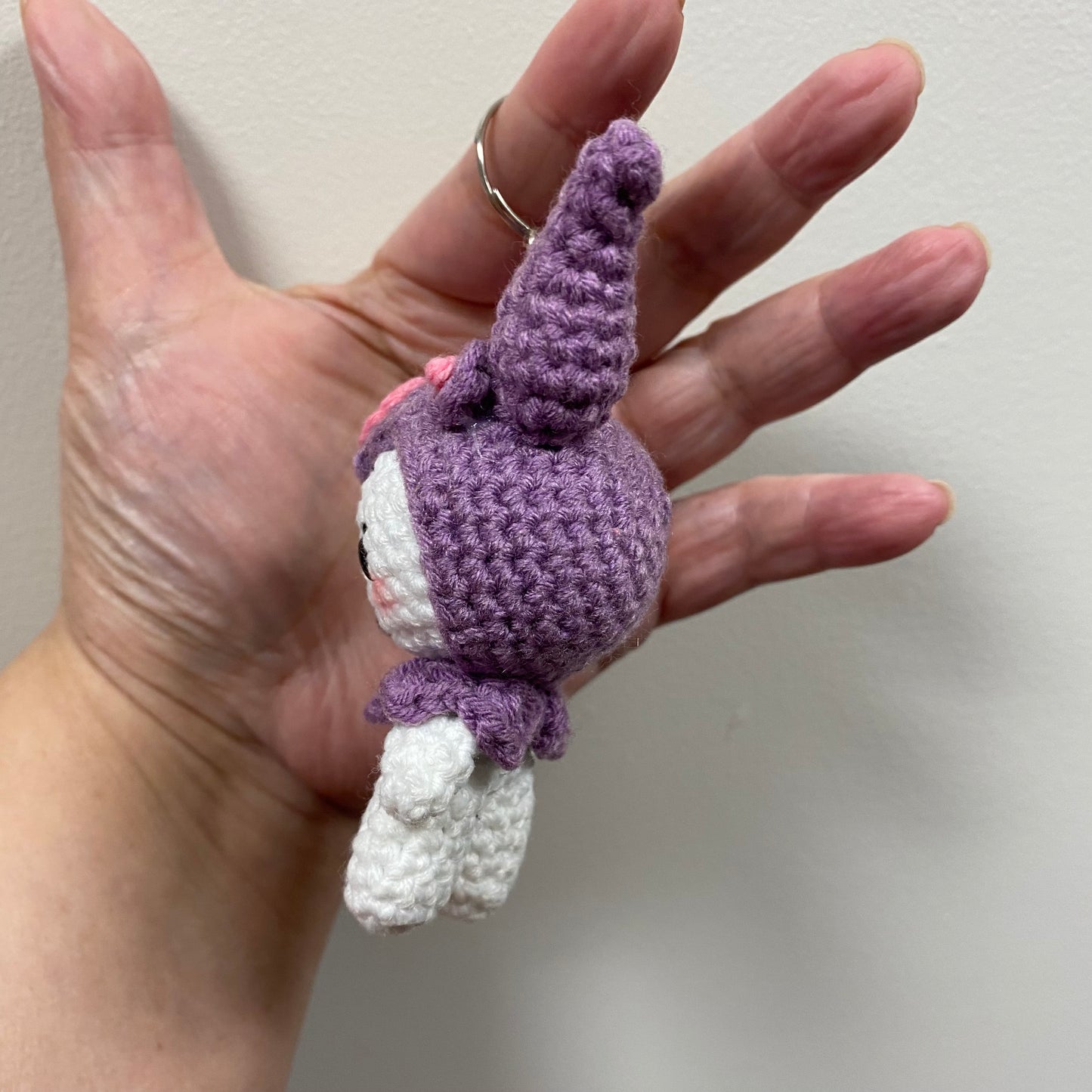 Kuromi Inspired Purple Hood Keychain/Bag Charm