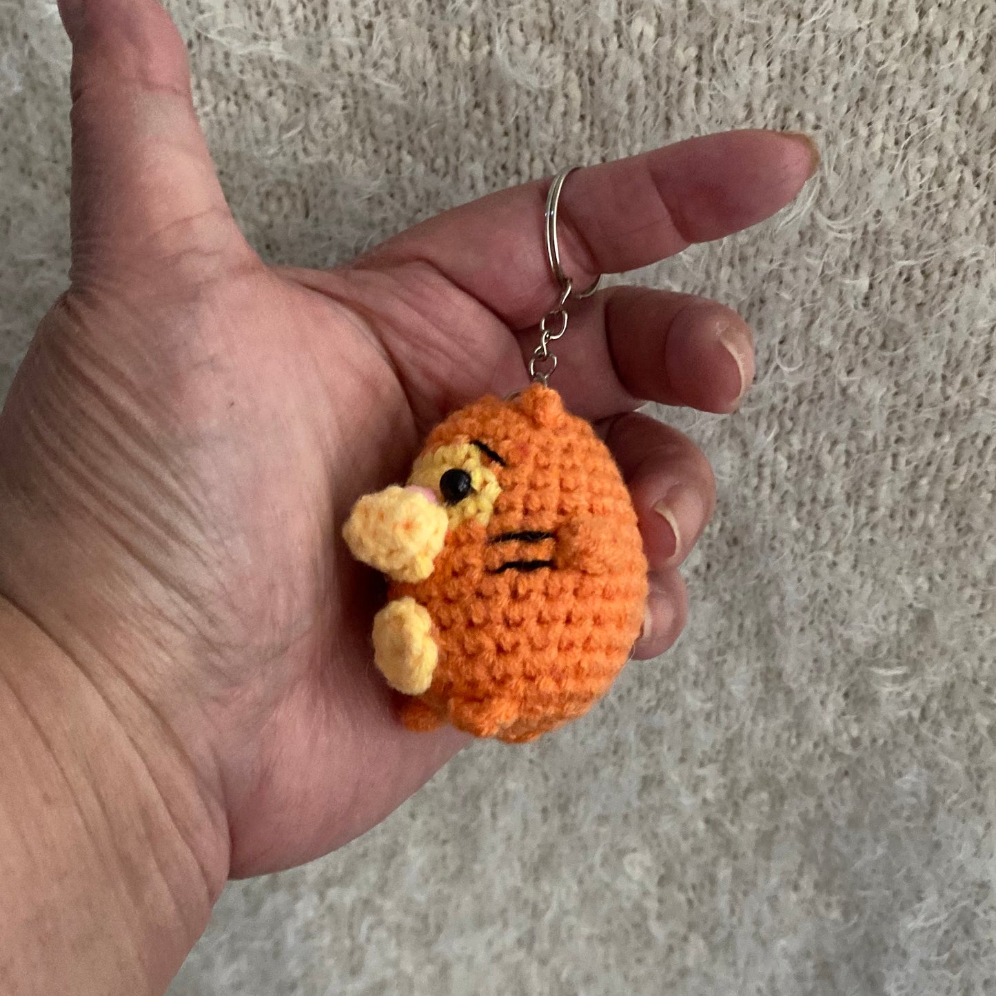 Tigger Inspired Tiger Keychain
