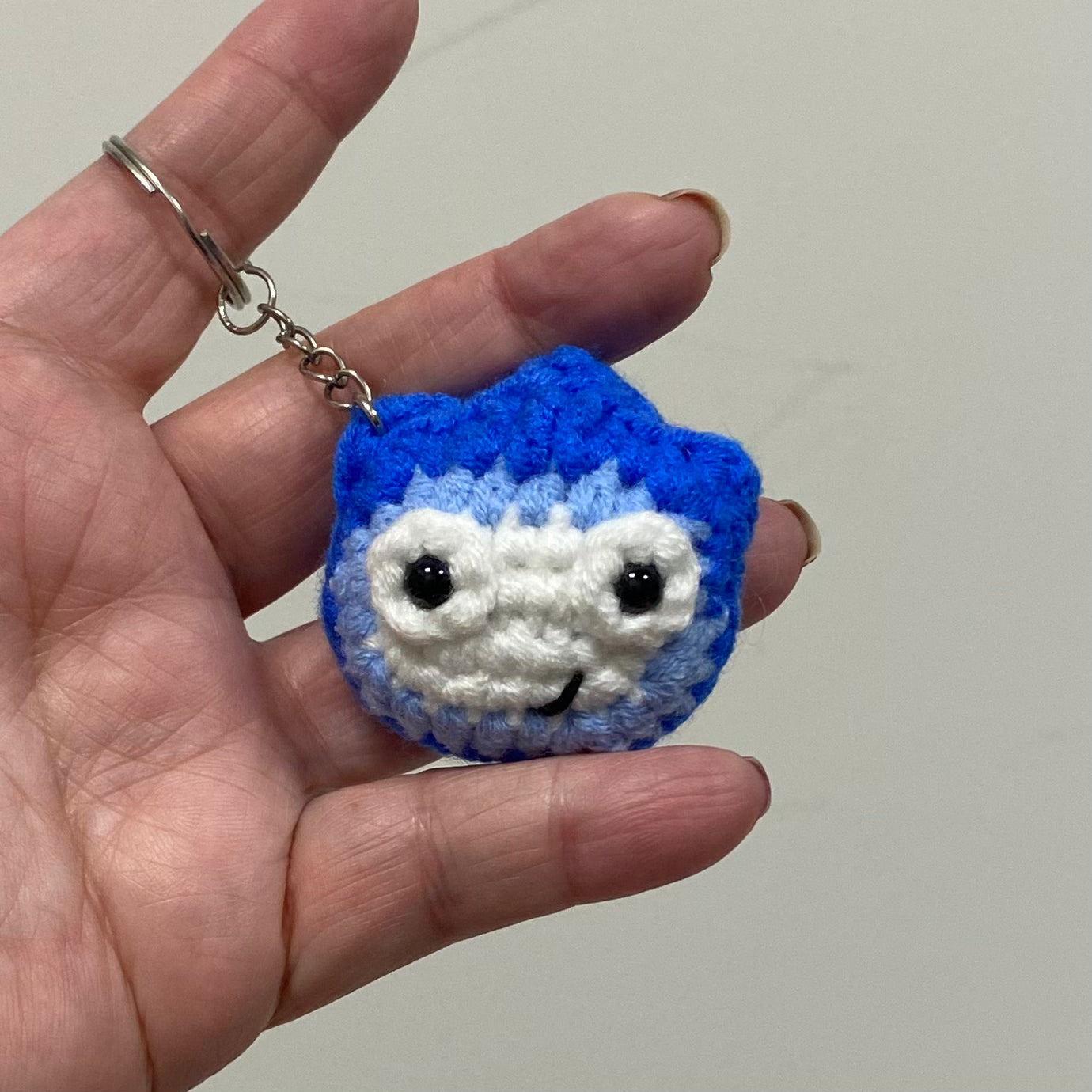 Blue Fire Keychain/Bag Charm