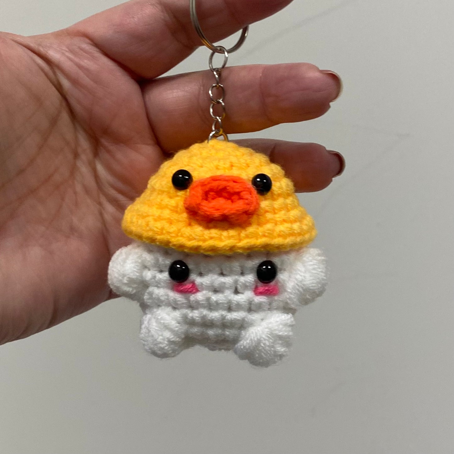 Duck Cap Mushrom Keychain