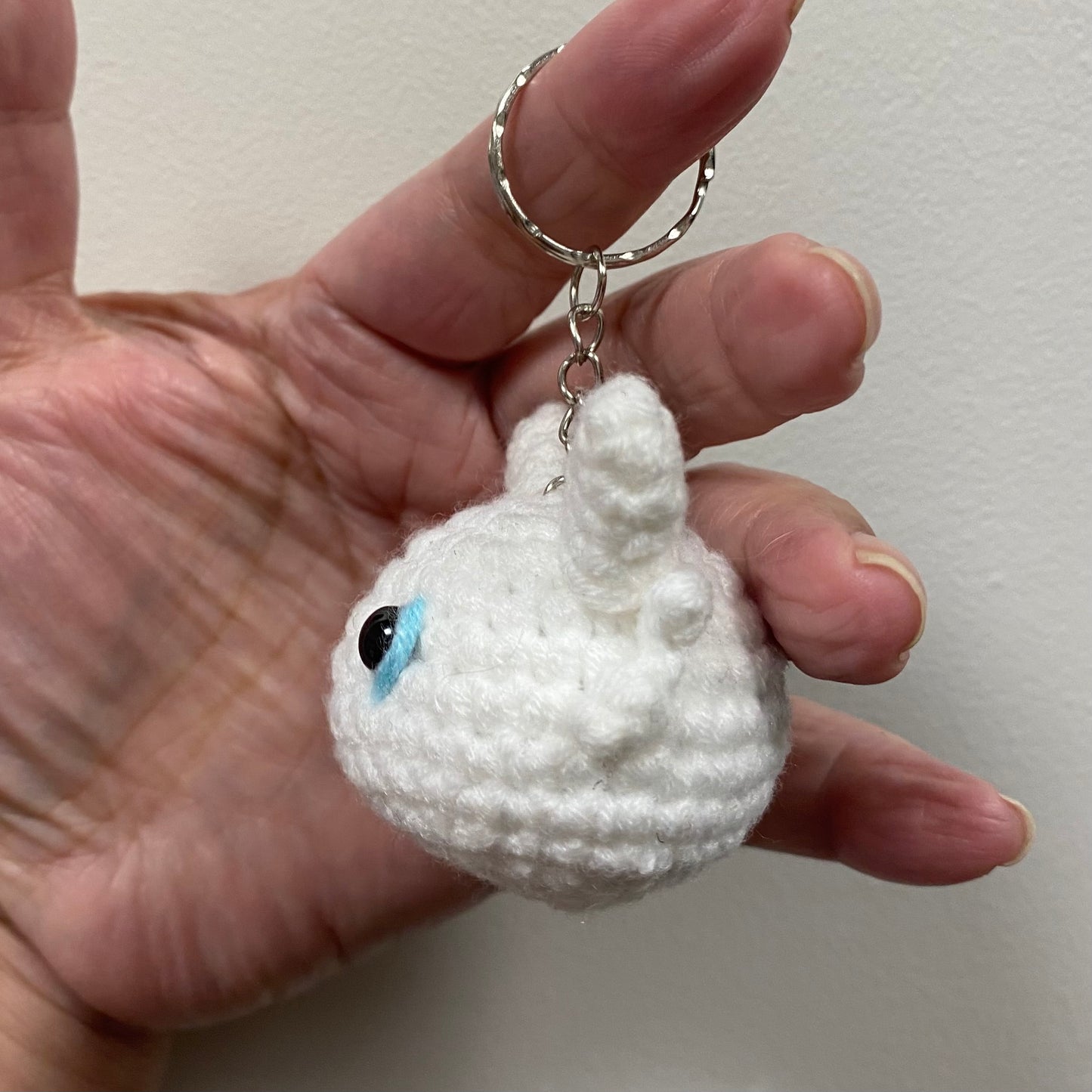 Light Fury Inspired Dragon Keychain