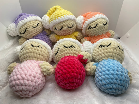 Sleeping Baby Rattle Plushie