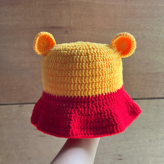 Pooh Bear inspired Bucket Hat