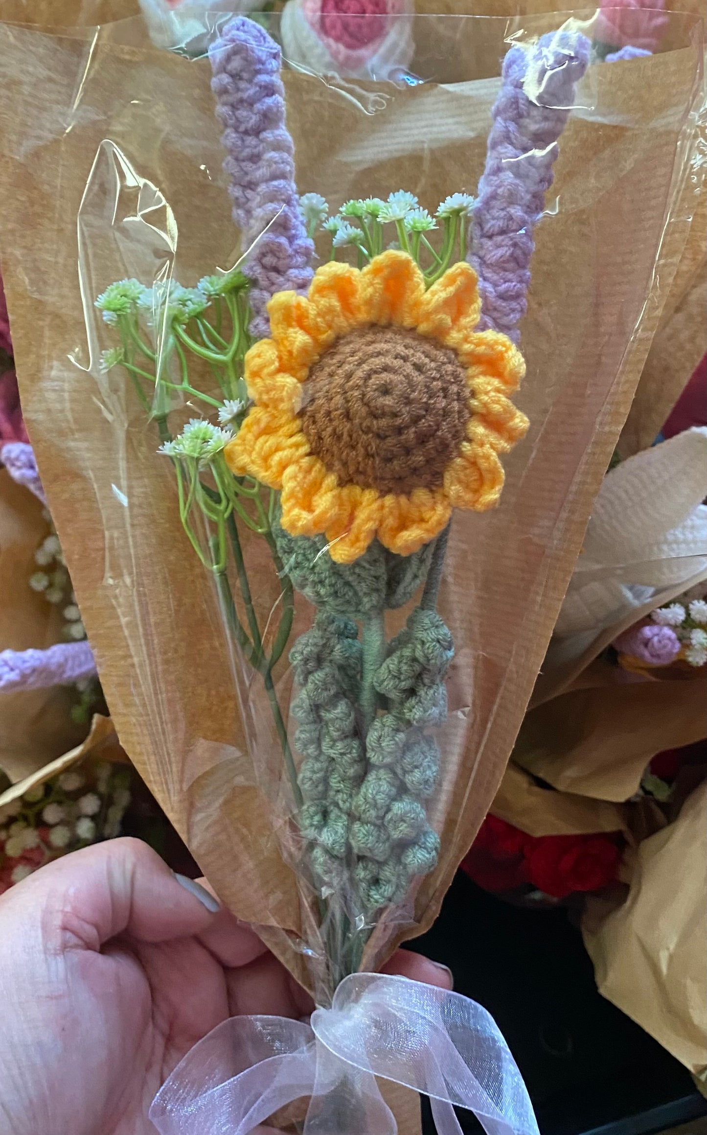 Sunflower and Lavender Bouquet