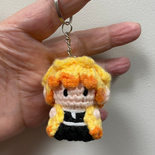 Zenitsu of Demon Slayer Inspired Keychain/Bag Charm