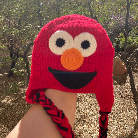 Elmo inspired Beanie Hat (Copy)