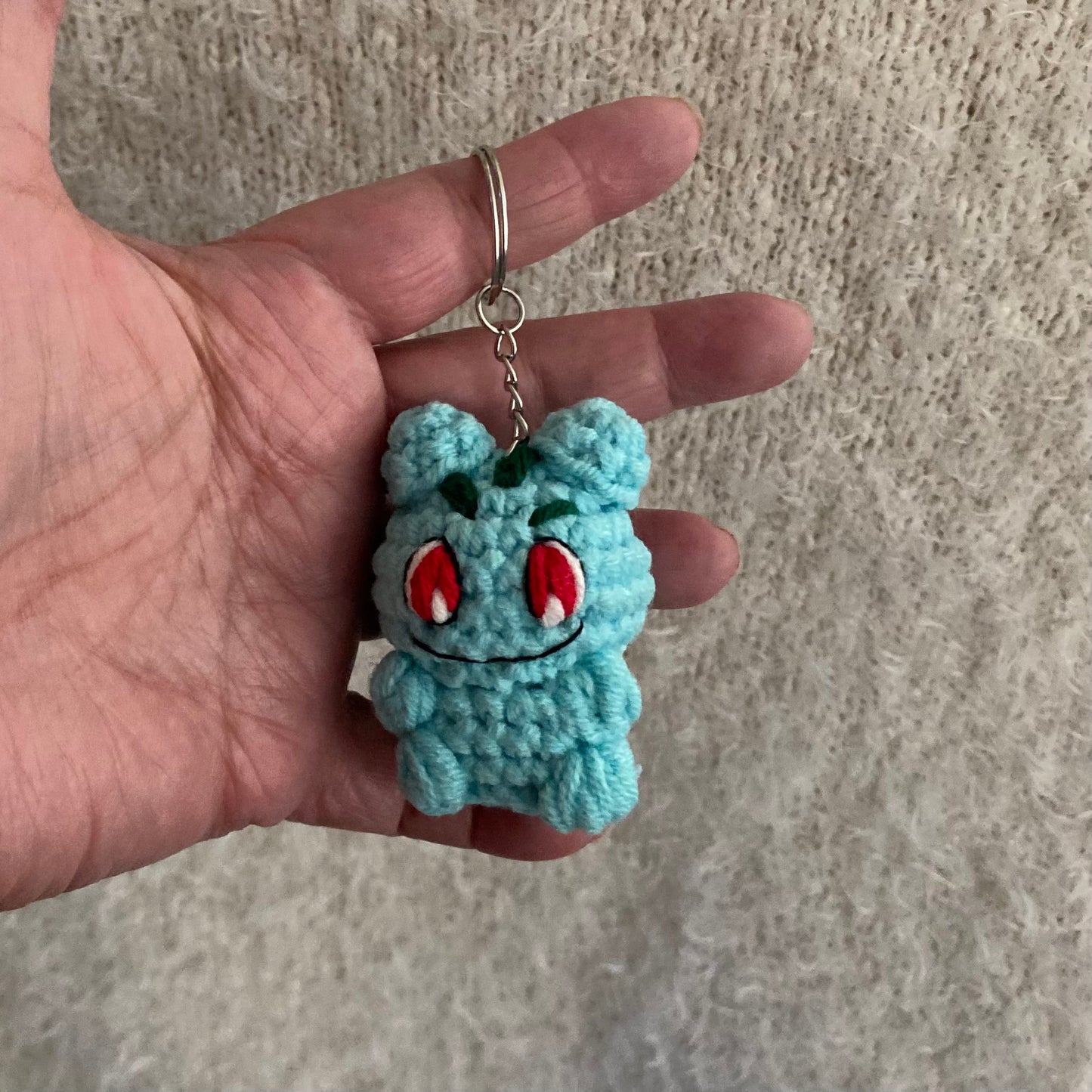 Balbasaur Inspired Grass Monster Keychain