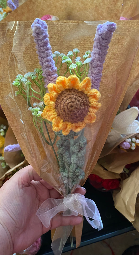 Sunflower and Lavender Bouquet