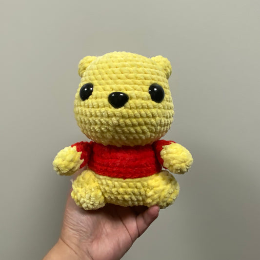 Pooh Inspired Yellow Bear Plushie