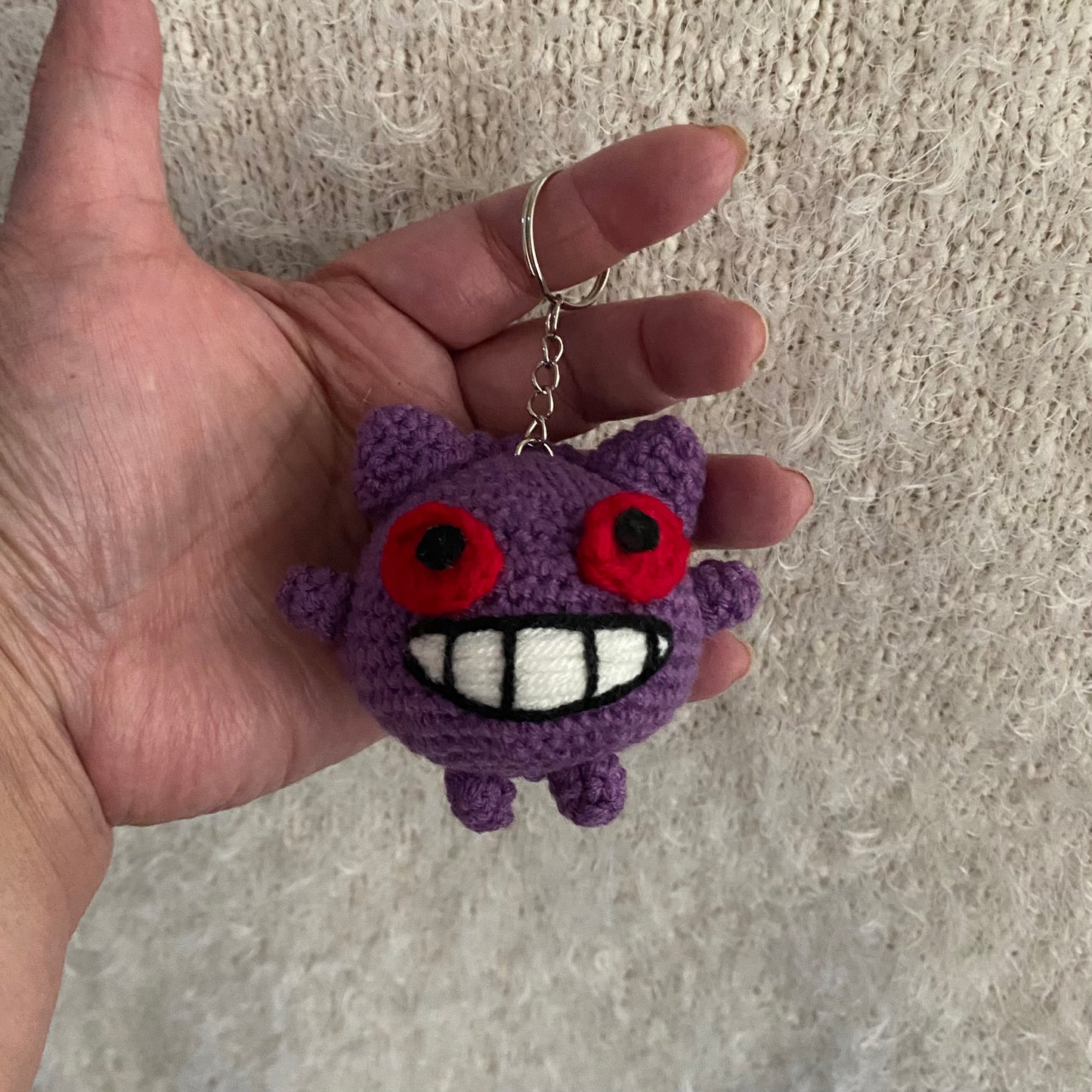 Gengar Inspired Monster Keychain