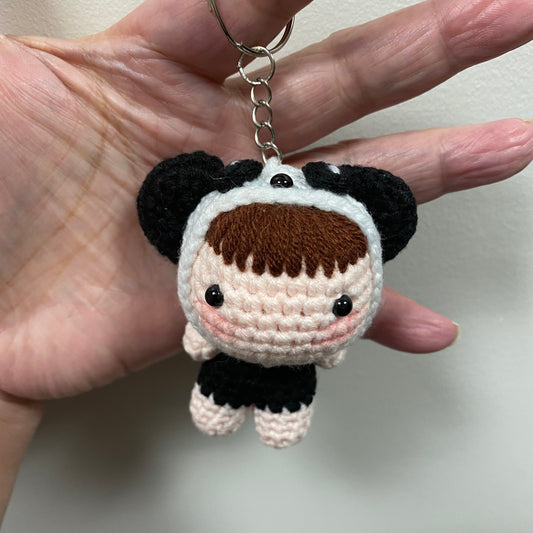 Panda Mini Doll Keychain/Bag Charm