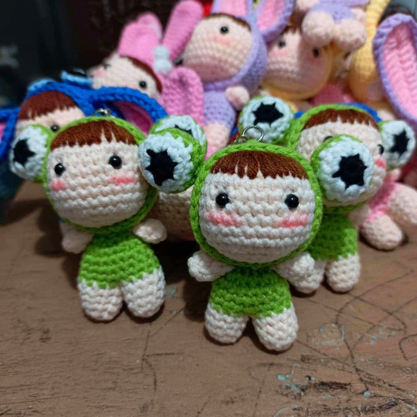 Frog Mini Doll Keychain