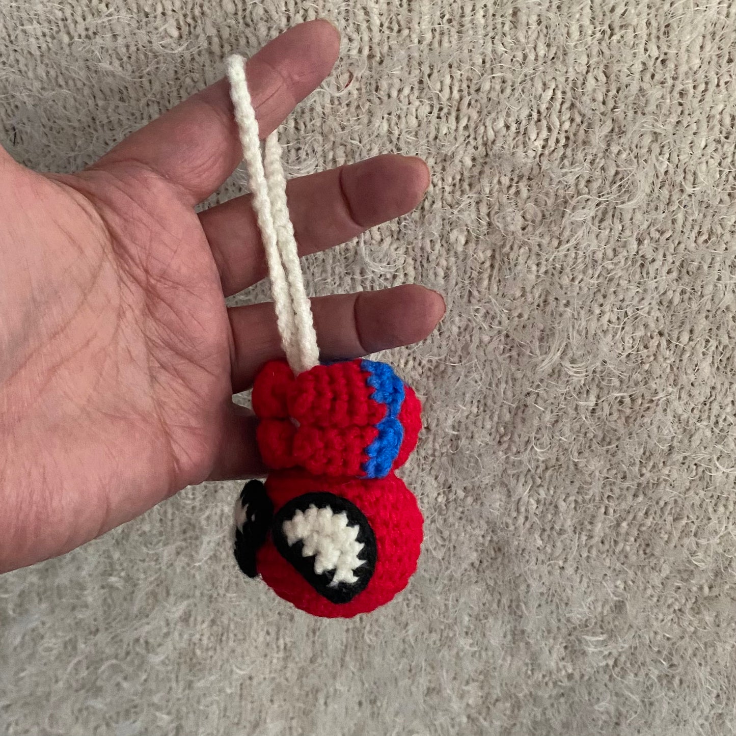 Hanging Spiderman Inspired Keychain