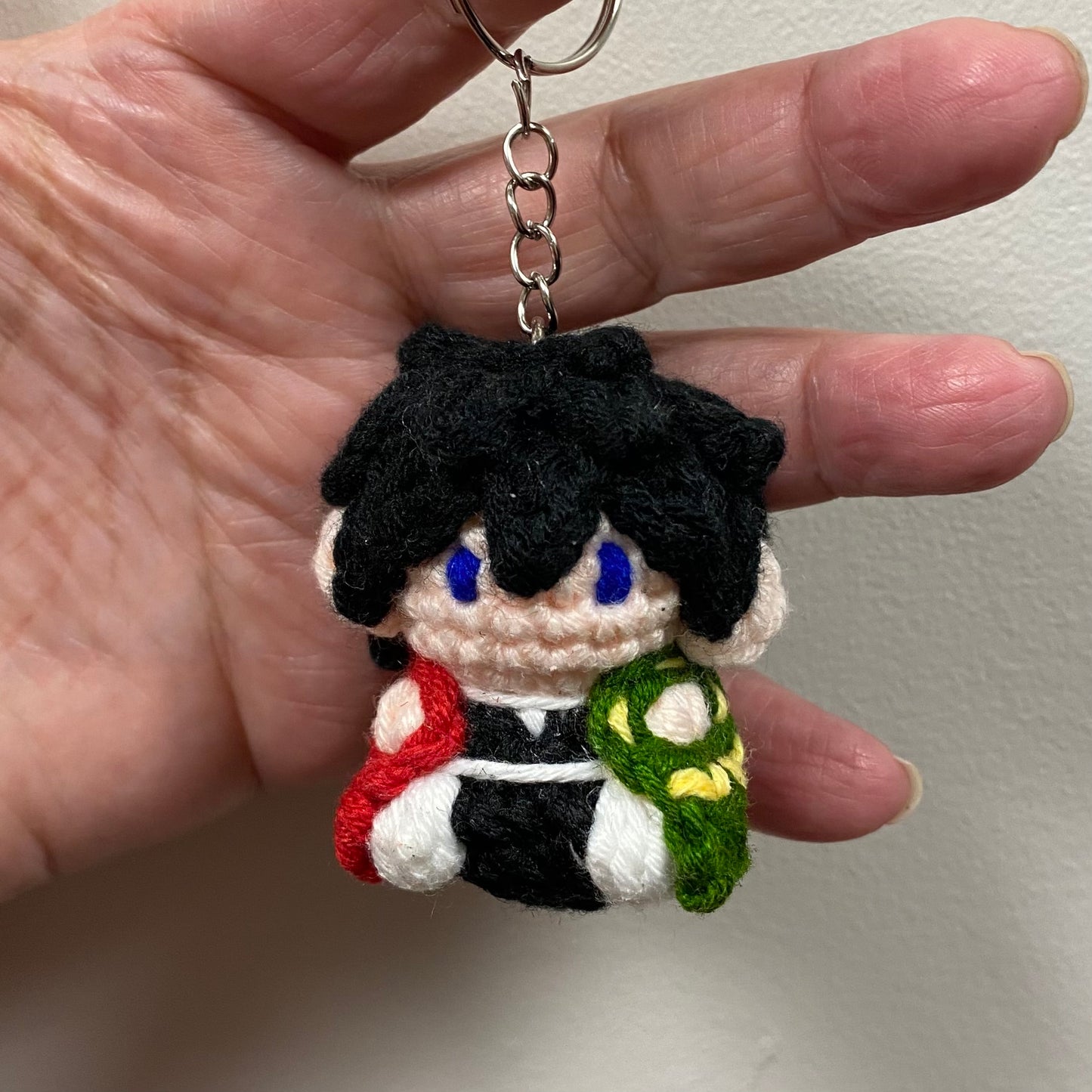 Giyu of Demon Slayer Inspired Keychain/Bag Charm