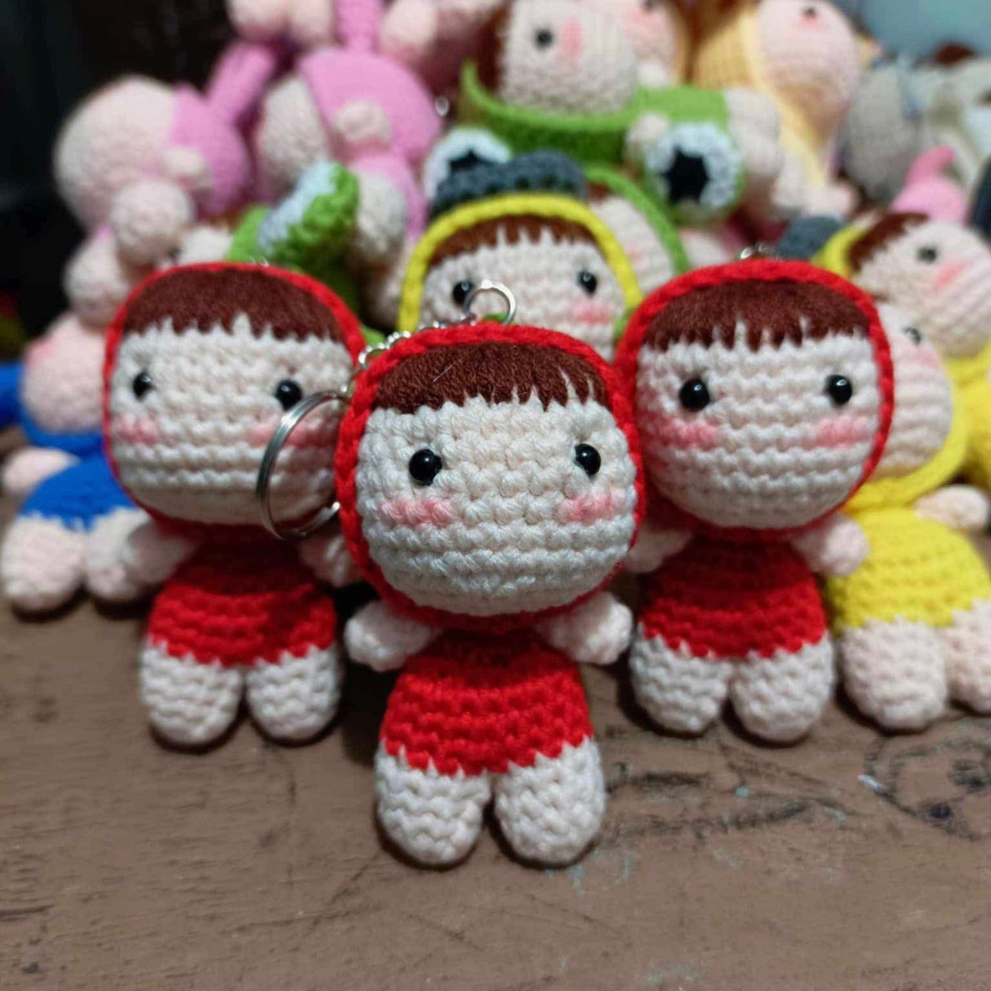 Strawberry Mini Doll Keychain