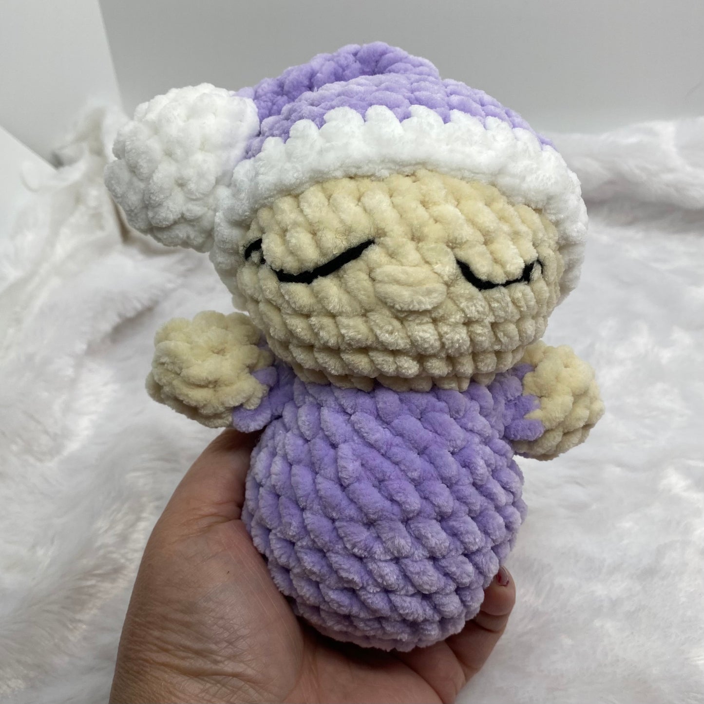 Sleeping Baby Rattle Plushie