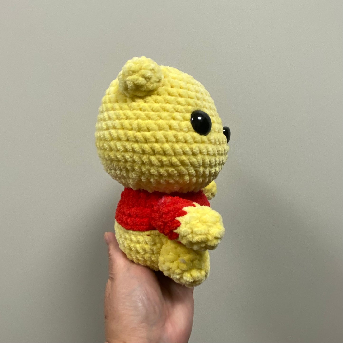 Pooh Inspired Yellow Bear Plushie