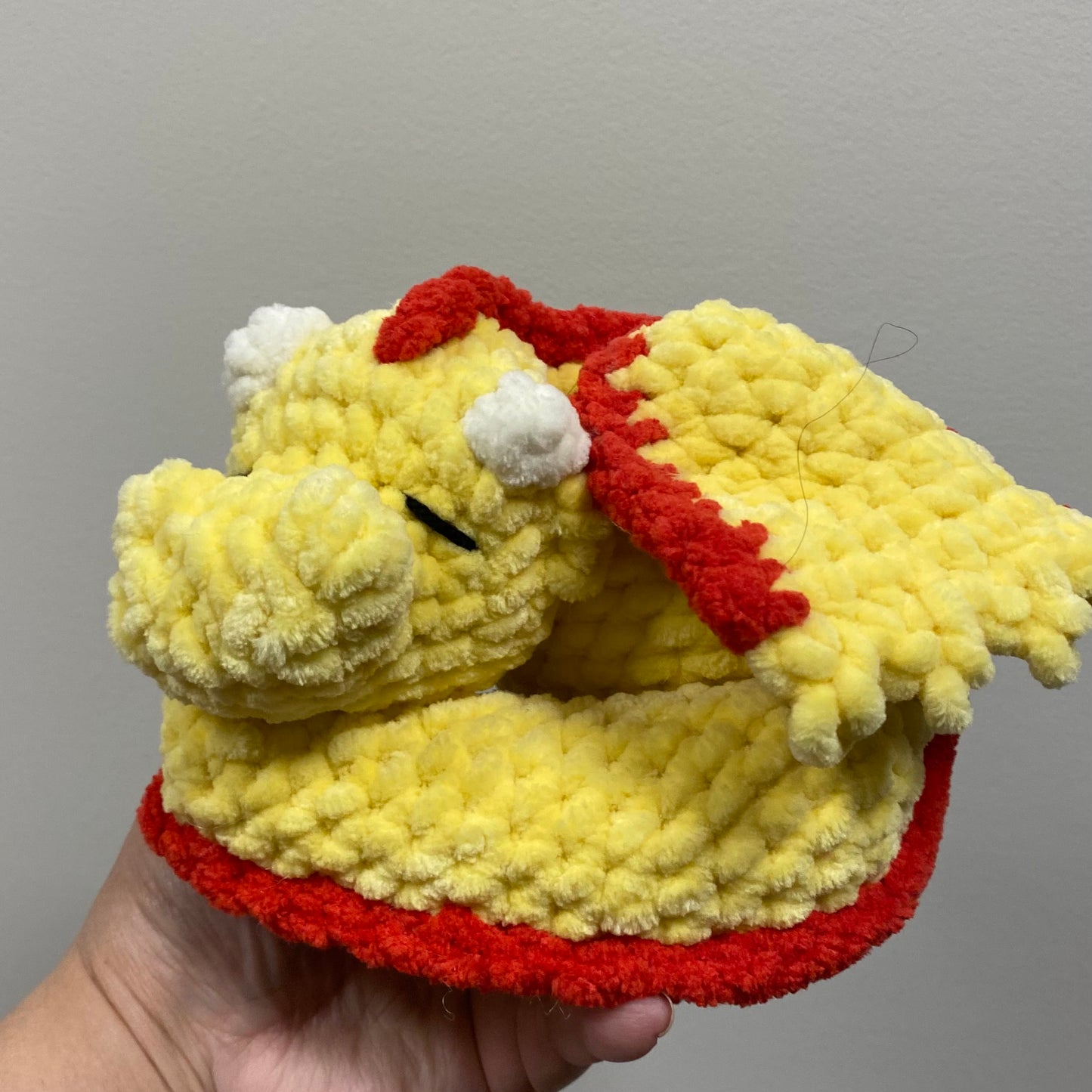 Sleeping Baby Dragon Plushie