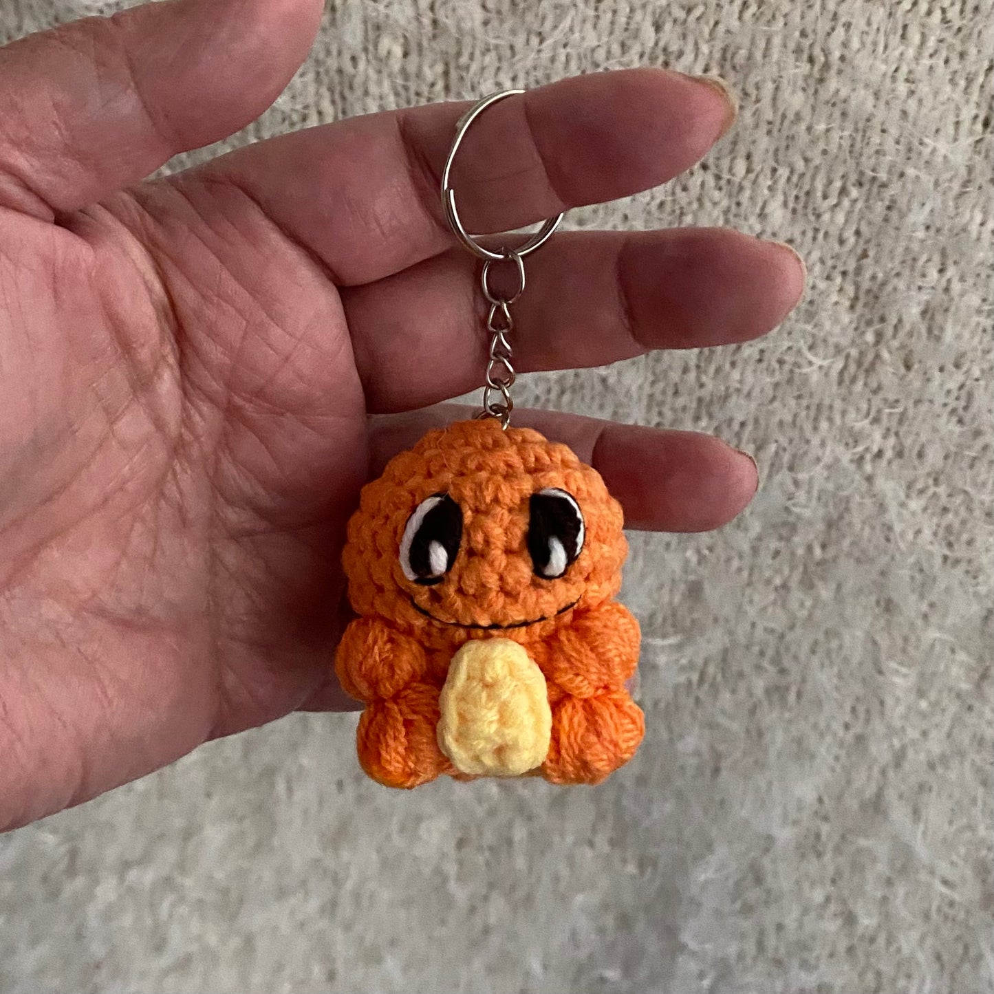 Charmander Inspired Fire Monster Keychain