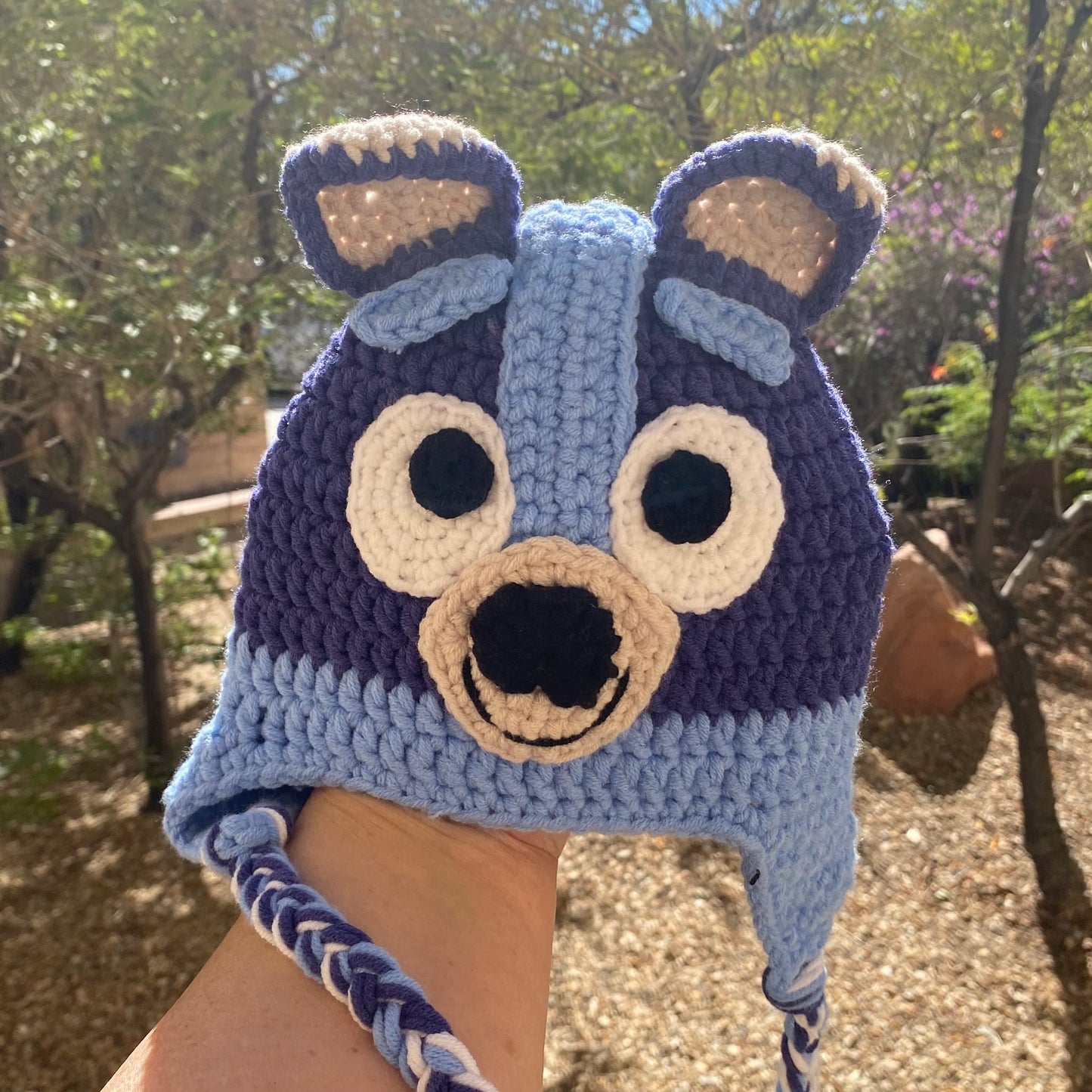 Bluey inspired Blue Puppy Dog Beanie Hat