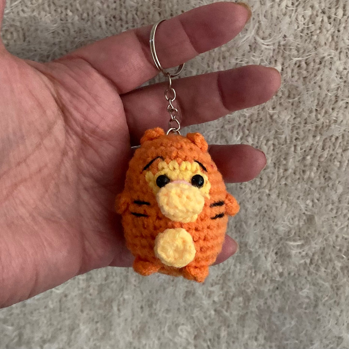 Tigger Inspired Tiger Keychain
