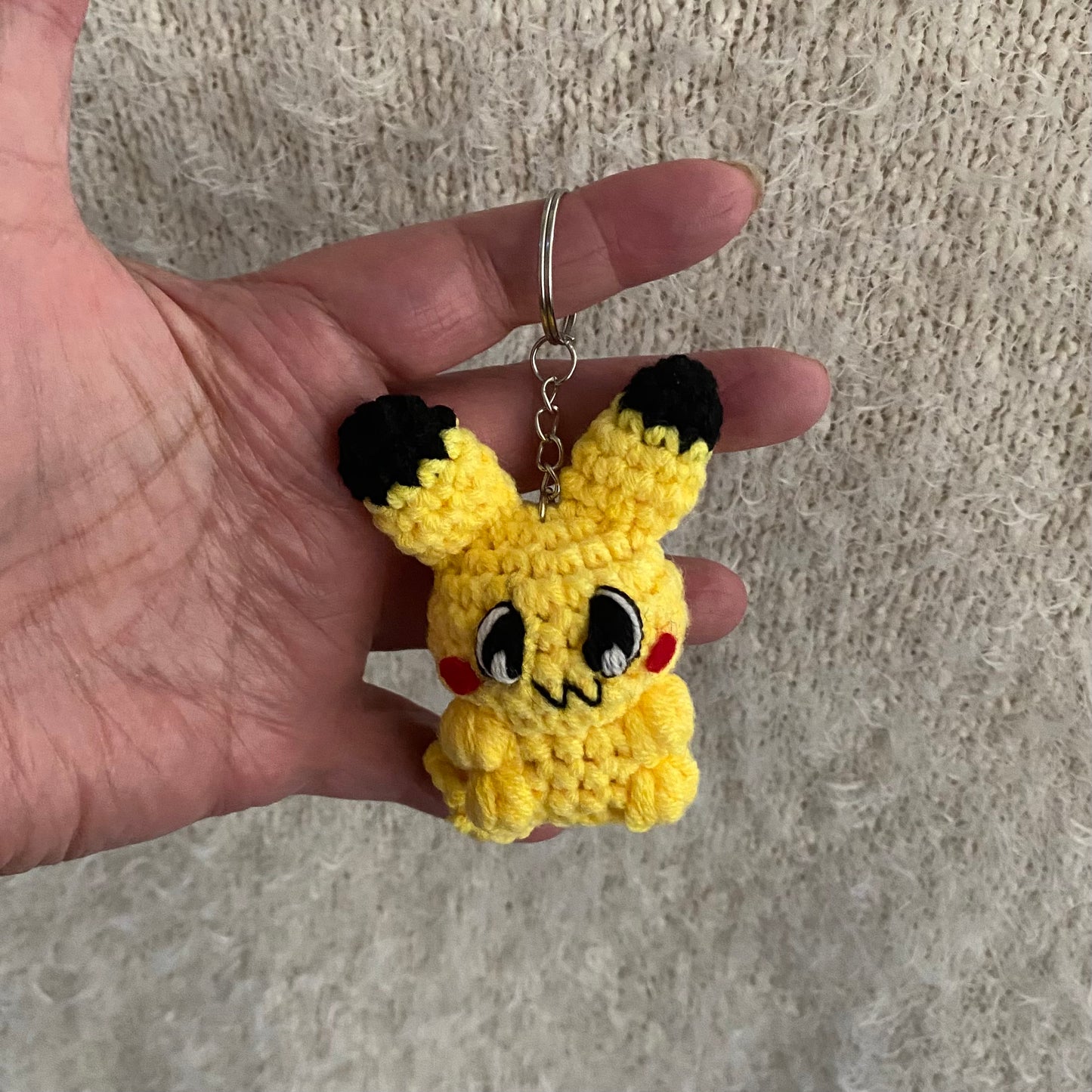 Pikachu Inspired Electric Monster Keychain