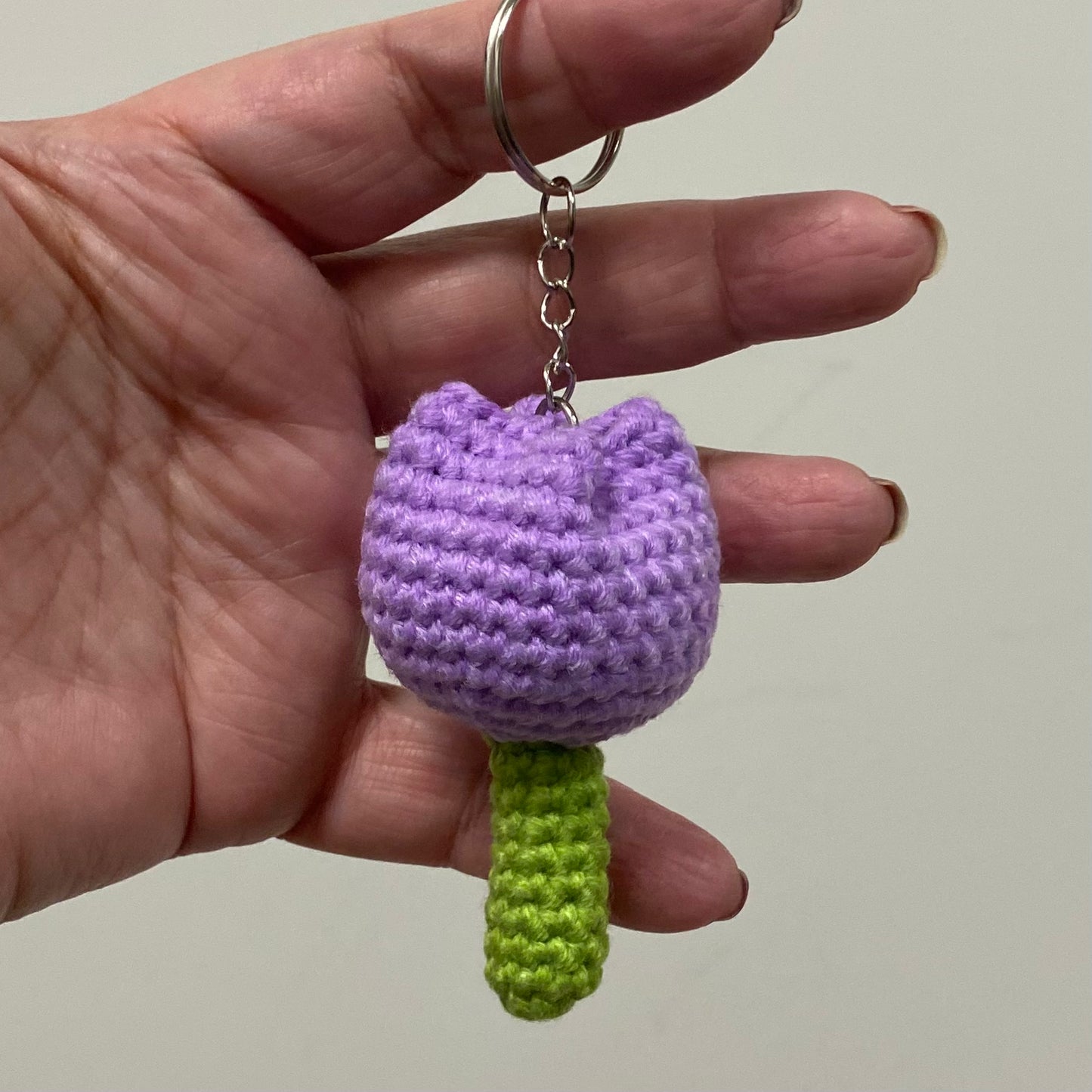 Single Tulip Keychain