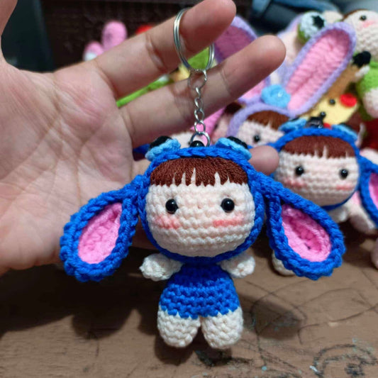 Stitch Costume Mini Doll Keychain