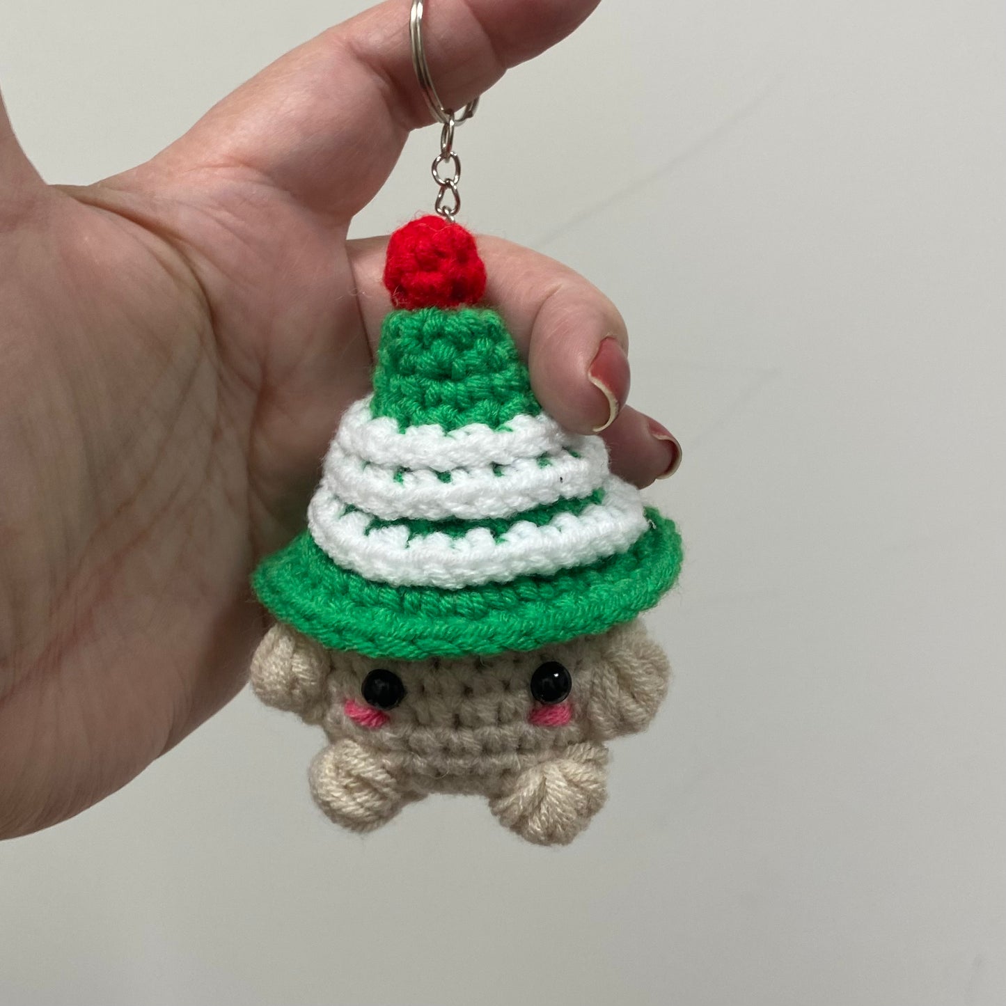 Santa and Elves Cap Mushroom Keychains