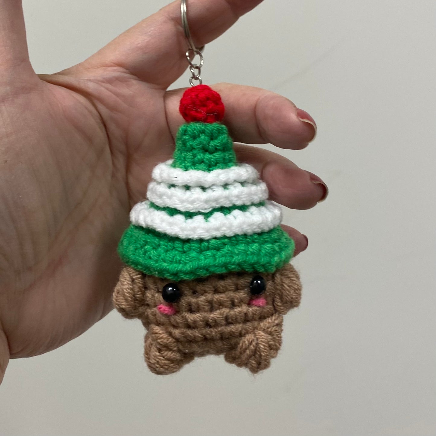 Santa and Elves Cap Mushroom Keychains