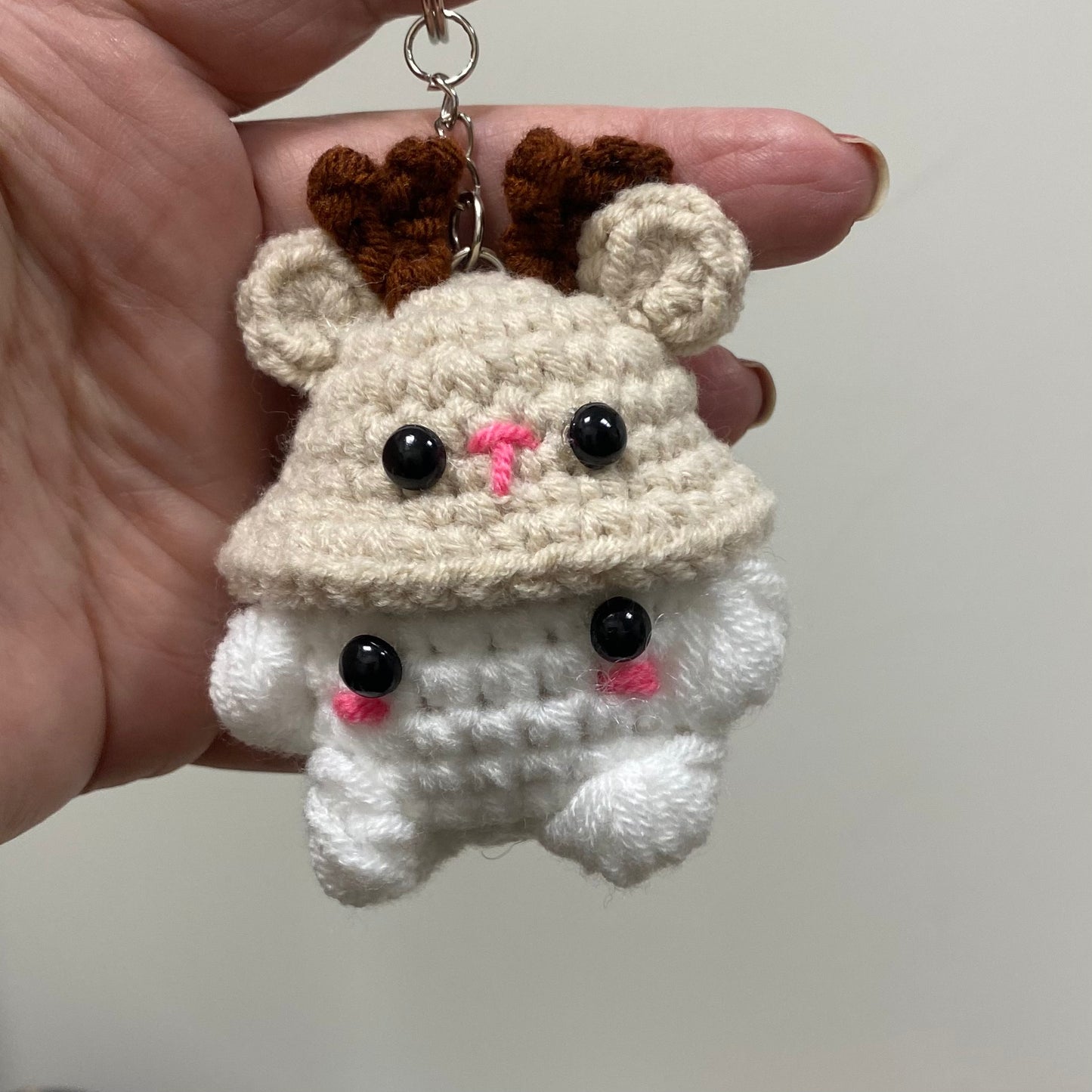 Reindeer Cap Mushroom Ornament/Keychain