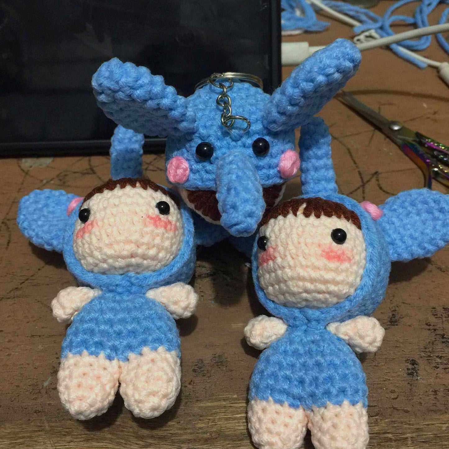 Elephant Mini Doll Keychain