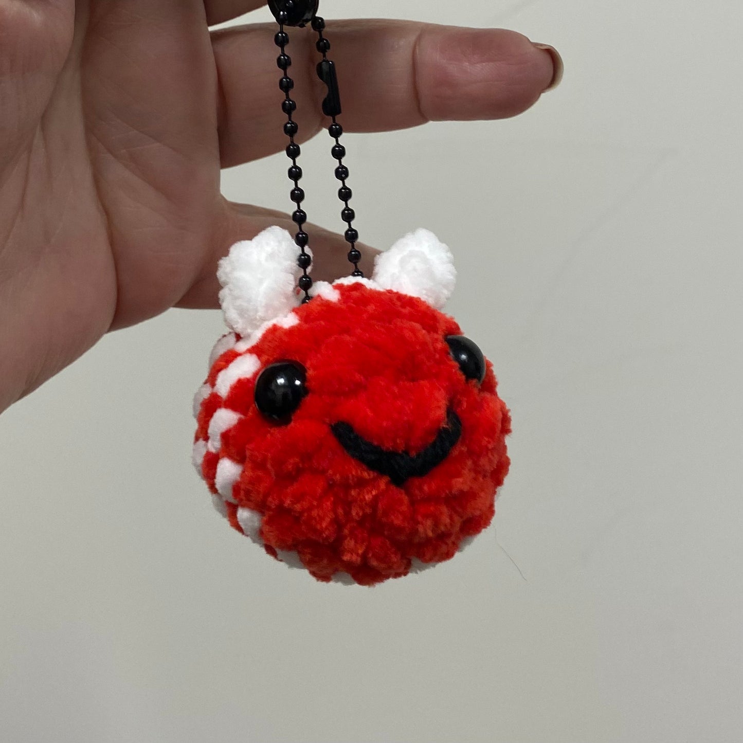 Candy Cane Bee Ornament/Keychain