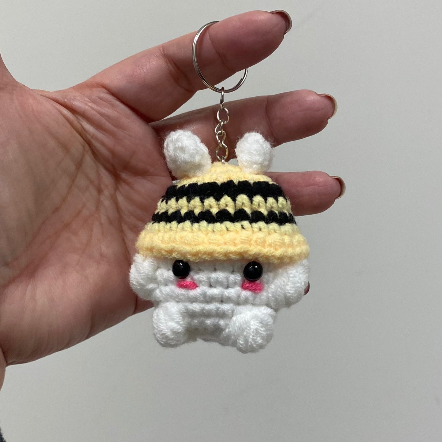Bumblebee Cap Mushroom Keychain
