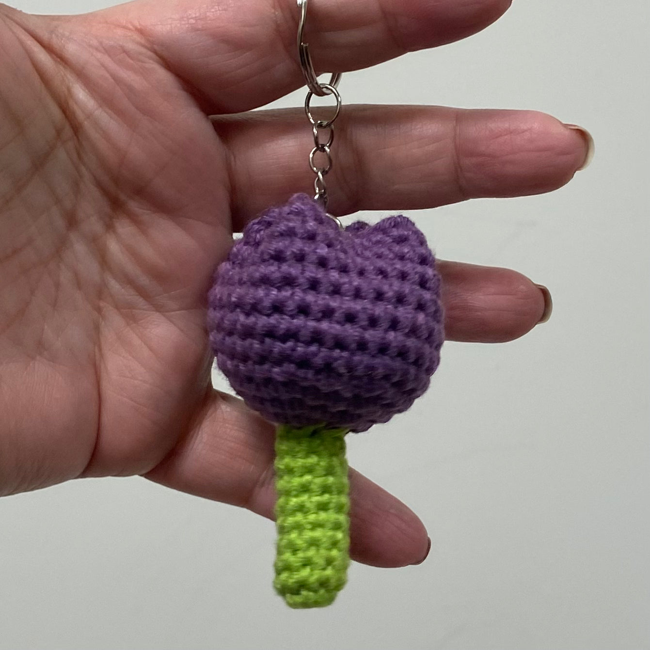 Single Tulip Keychain