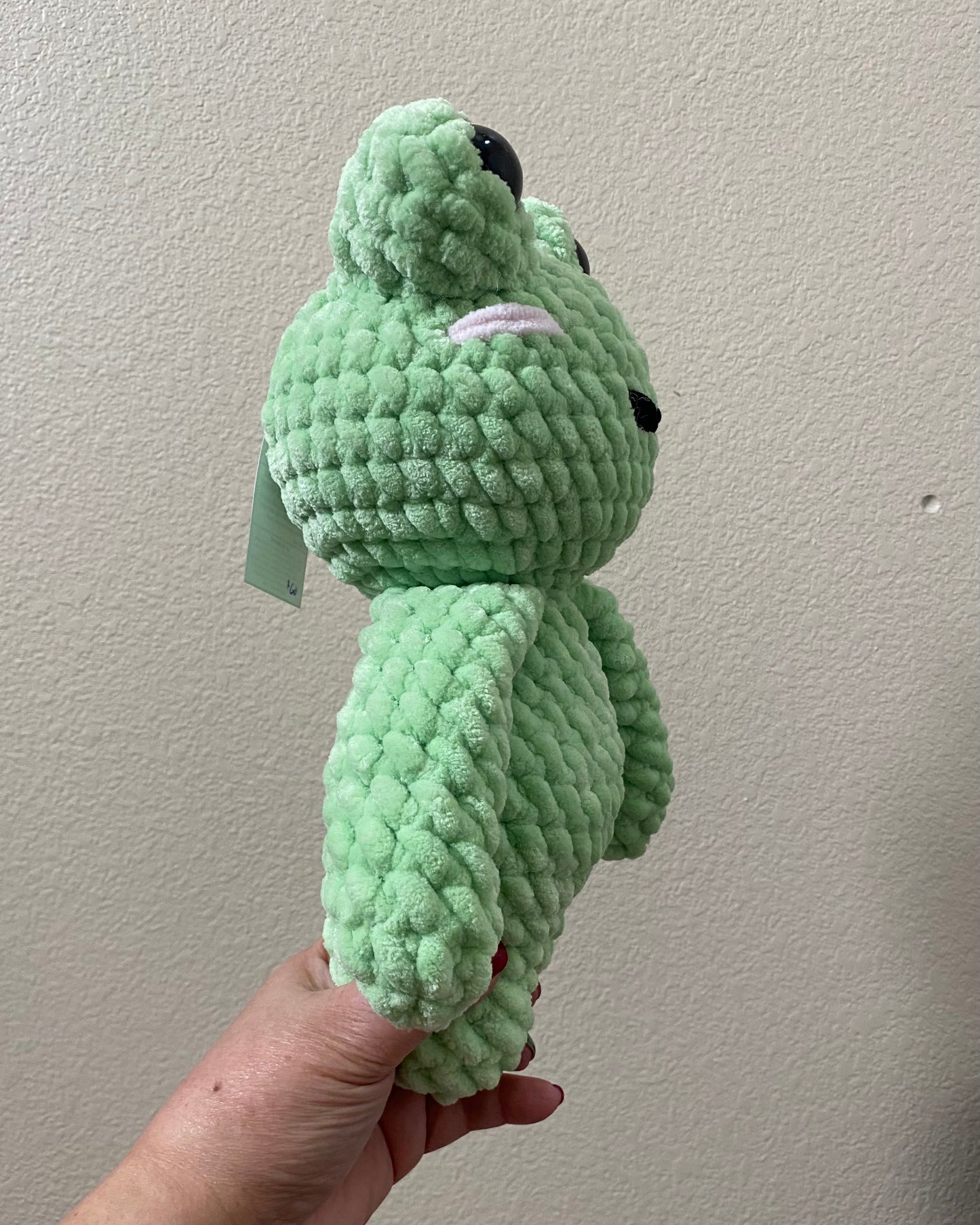 Large Crochet Frog