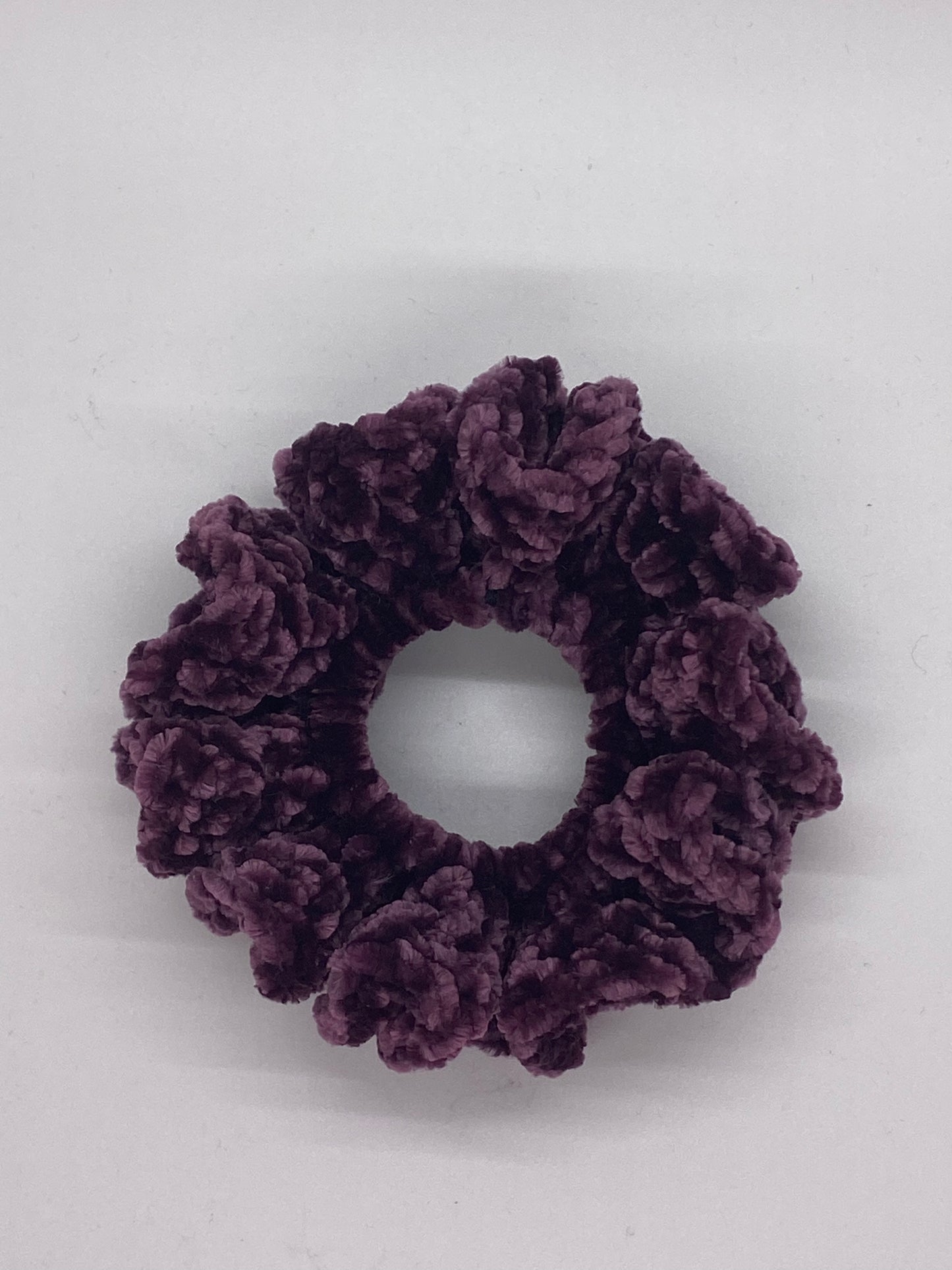 Eggplant Crochet Scrunchie