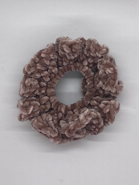 Coffee Crochet Scrunchie