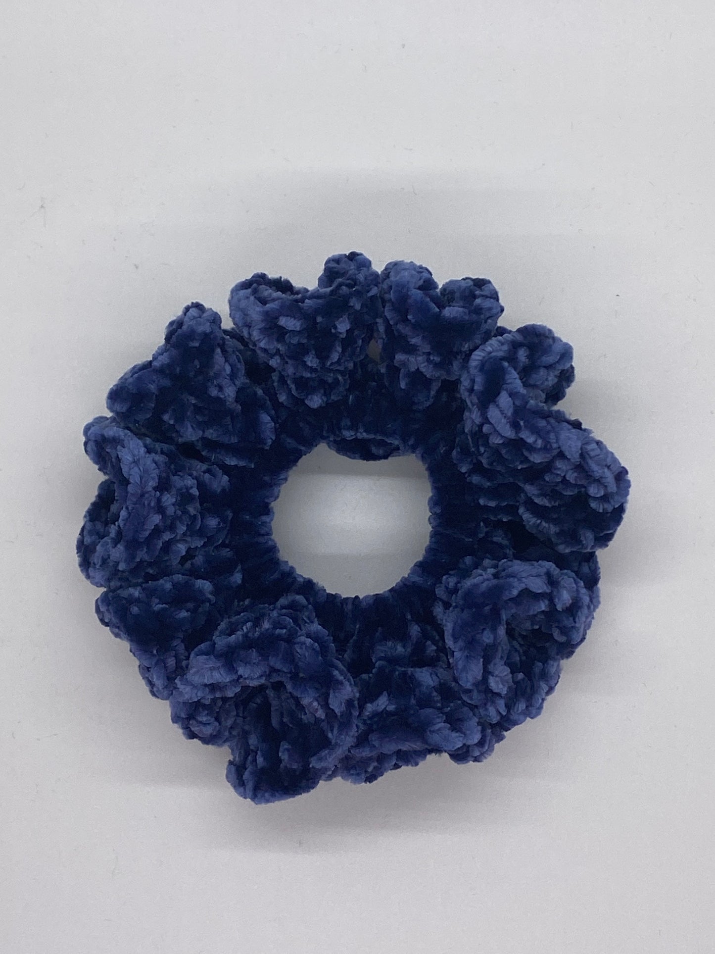 Royal Blue Crochet Scrunchie