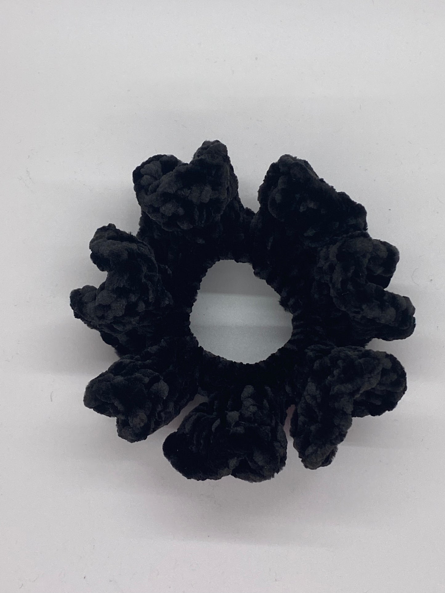 Black Crochet Scrunchie