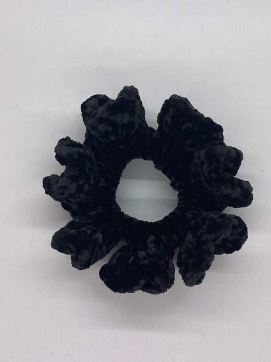 Black Crochet Scrunchie